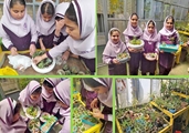 ساخت باغچه مینیاتوری توسط دانش آموزان